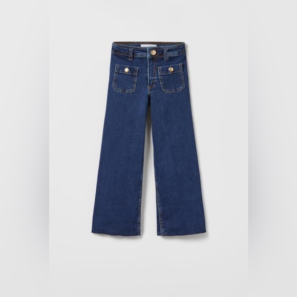 Zara Other - Zara Kids Buttoned Sailor Jeans